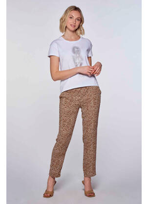 Pantalon flare beige LE TEMPS DES CERISES femme