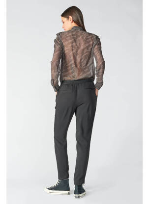 Pantalon slim noir LE TEMPS DES CERISES femme