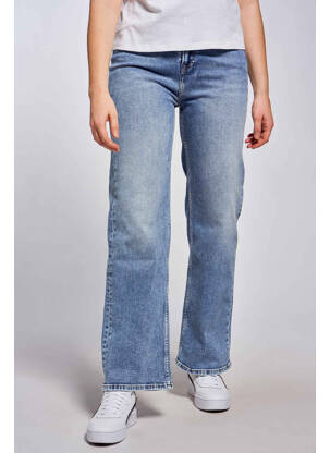 Jeans coupe droite bleu PEPE femme