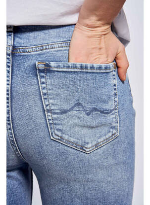 Jeans coupe droite bleu PEPE femme