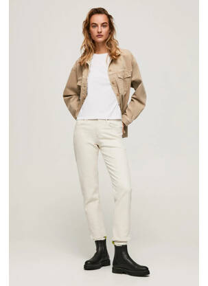 Jeans coupe droite blanc PEPE femme