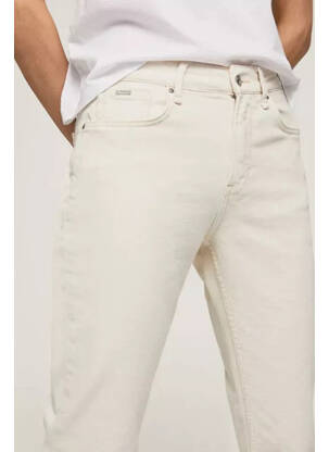 Jeans coupe droite blanc PEPE femme