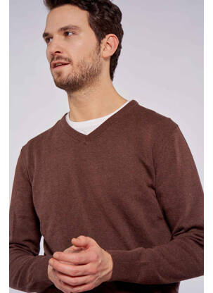 Pull marron PRIVATE BLUE homme