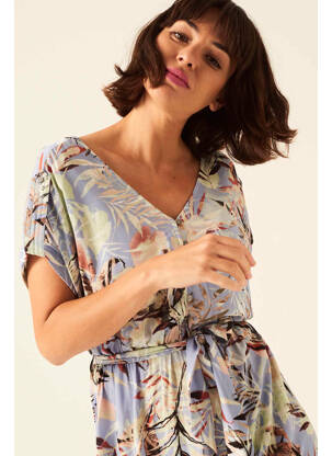 Robe mi-longue violet GARCIA femme