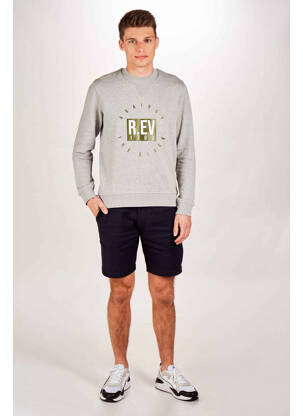 Sweat-shirt gris R.EV 1703 BY REMCO EVENPOEL  homme