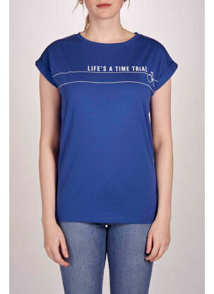 T-shirt bleu R.EV 1703 BY REMCO EVENPOEL  pour femme
