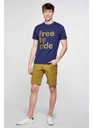T-shirt bleu R.EV 1703 BY REMCO EVENPOEL  homme