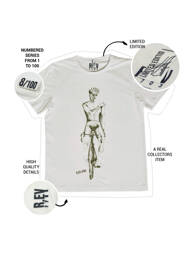 T-shirt blanc R.EV 1703 BY REMCO EVENPOEL  homme