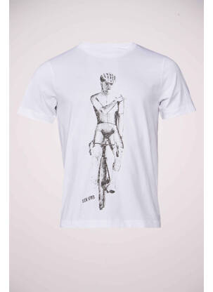 T-shirt blanc R.EV 1703 BY REMCO EVENPOEL  homme