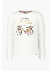 Sweat-shirt blanc GARCIA pour fille seconde vue