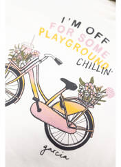 Sweat-shirt blanc GARCIA pour fille seconde vue