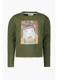Sweat-shirt vert GARCIA fille