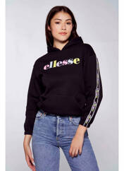 Sweat-shirt à capuche noir ELLESSE pour fille seconde vue