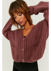Gilet manches longues marron TALLY WEIJL pour femme seconde vue