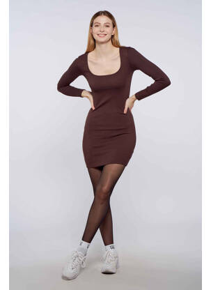 Robe courte marron TALLY WEIJL femme