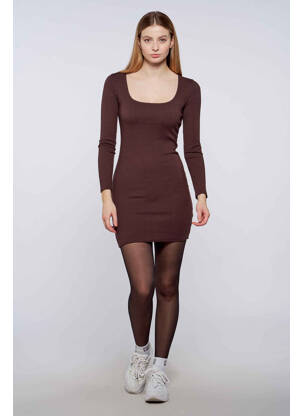 Robe courte marron TALLY WEIJL femme