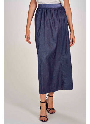 Jupe longue bleu BELLITA femme