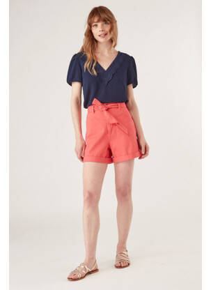 Short orange NAF NAF pour femme