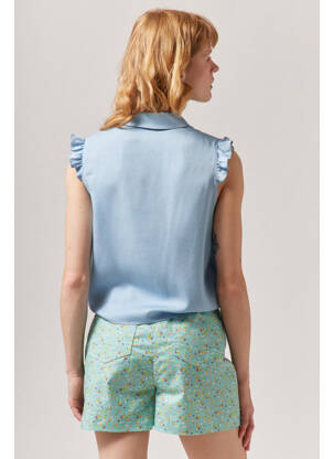 Chemisier bleu NAF NAF femme