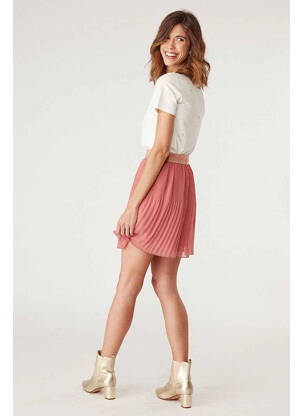 Jupe courte rose NAF NAF femme