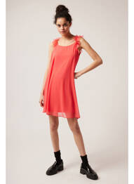 Robe courte orange NAF NAF femme