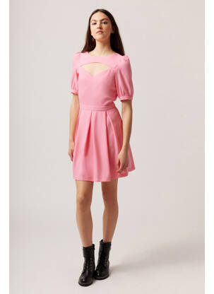 Robe courte rose NAF NAF femme