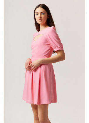 Robe courte rose NAF NAF femme