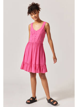 Robe courte rose NAF NAF femme