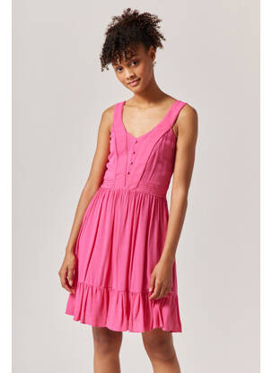 Robe courte rose NAF NAF femme