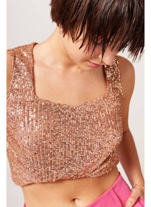 Débardeur rose NAF NAF femme