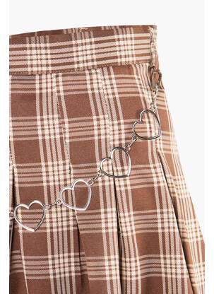 Jupe courte marron DAISY STREET femme
