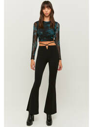 Pantalon flare noir TALLY WEIJL femme