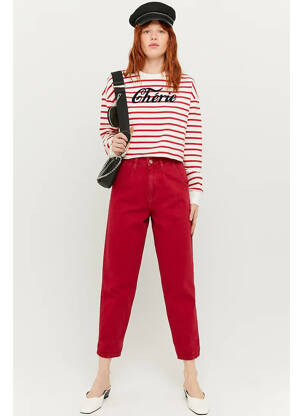 Pantalon slim vert TALLY WEIJL femme