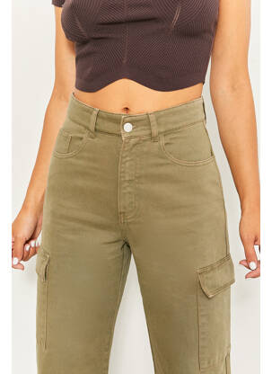 Pantalon cargo vert TALLY WEIJL femme