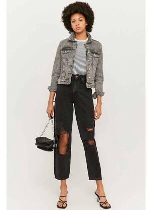 Jean coupe Mom noir TALLY WEIJL pour femme