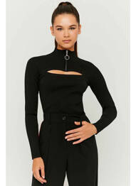 Pull col roulé noir TALLY WEIJL femme