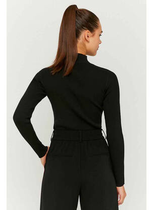 Pull col roulé noir TALLY WEIJL femme
