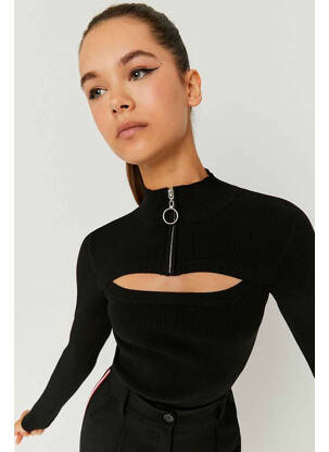 Pull col roulé noir TALLY WEIJL femme