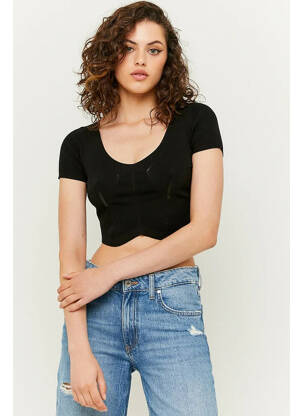 T-shirt noir TALLY WEIJL femme