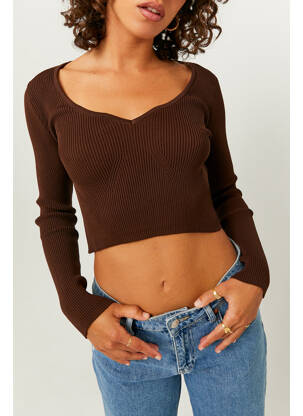 T-shirt marron TALLY WEIJL femme