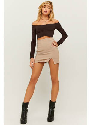 Jupe courte beige TALLY WEIJL femme