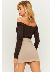 Jupe courte beige TALLY WEIJL pour femme seconde vue