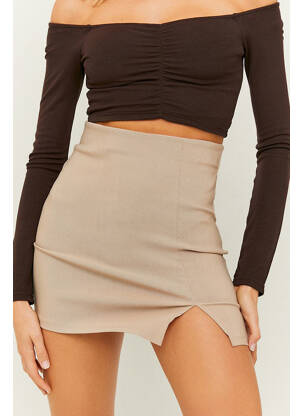 Jupe courte beige TALLY WEIJL femme