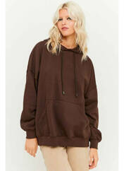 Sweat-shirt à capuche marron TALLY WEIJL pour femme seconde vue