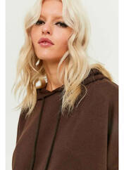 Sweat-shirt à capuche marron TALLY WEIJL pour femme seconde vue