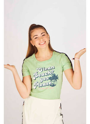 T-shirt vert STIEN EDLUND femme