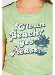 T-shirt vert STIEN EDLUND pour femme seconde vue