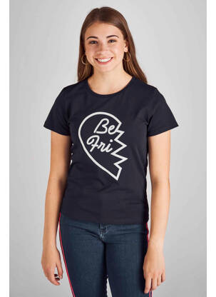 T-shirt bleu STIEN EDLUND pour femme