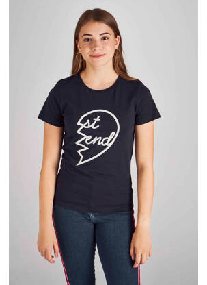 T-shirt bleu STIEN EDLUND pour femme
