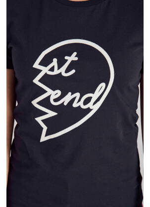 T-shirt bleu STIEN EDLUND femme